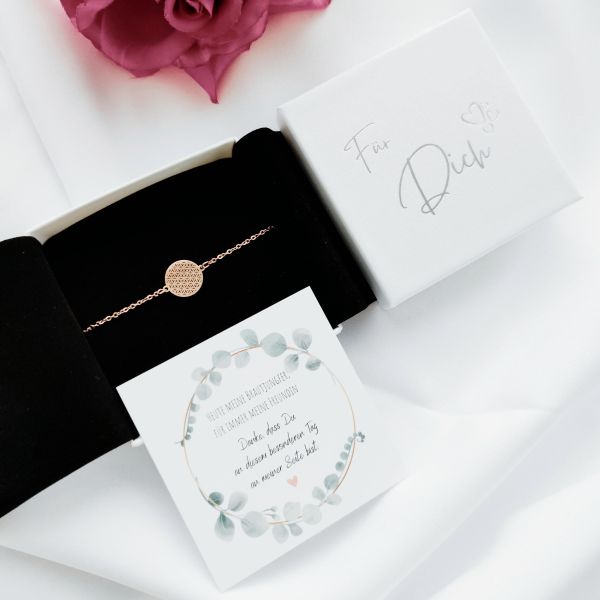 Brautjungfer Geschenk Armband mit Karte und Box | Heute meine Brautjungfer