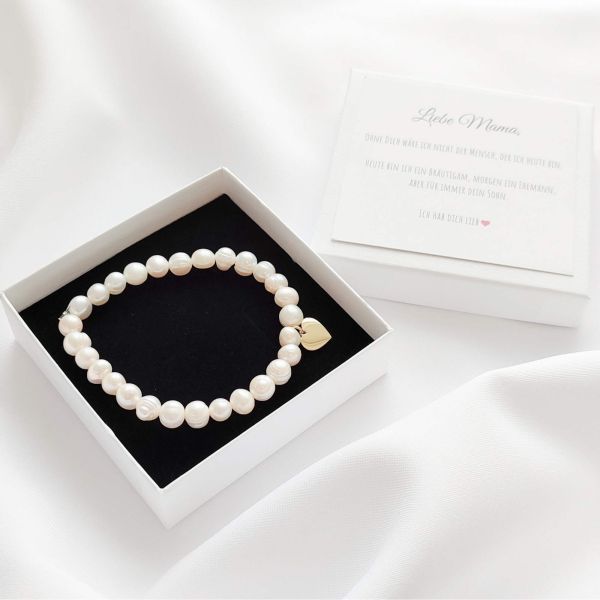 Brautmutter Armband Perlen Geschenk