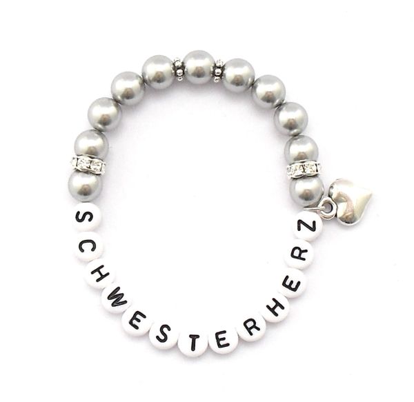 Geschenk Schwester Armband Perlen